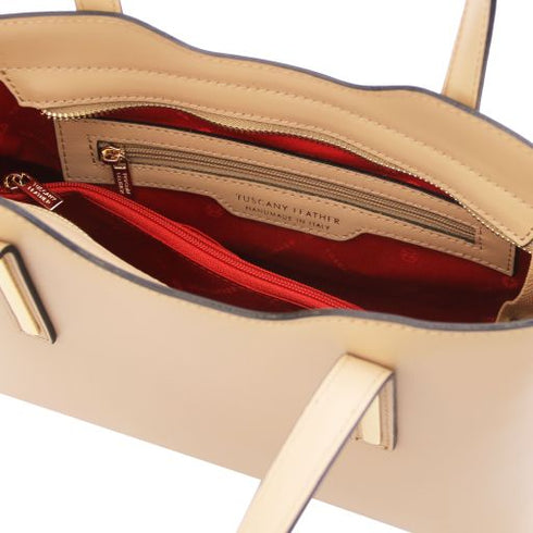 Olimpia - Leather tote - Small size